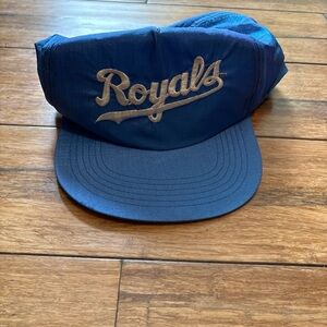 Vintage Kansas City Royals Snapback Hat Cap Windbreaker Nylon Rare MLB Baseball